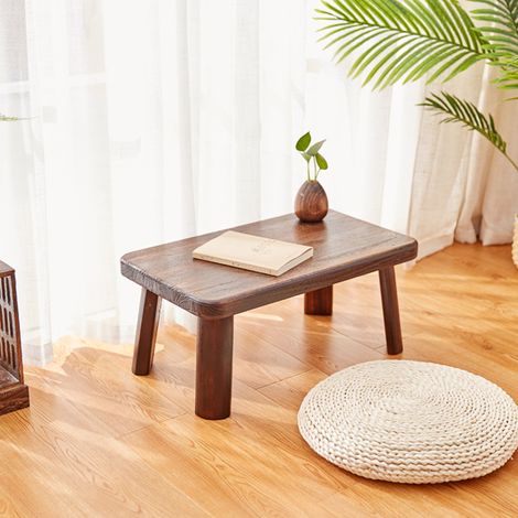 Coussin rond en paille pour yoga et méditation, tapis de sol rembourré en soie (1/5)