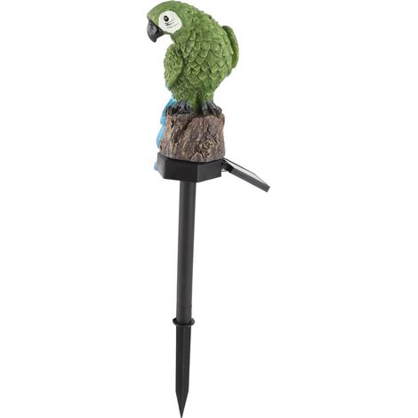 Lampe solaire à encastrer au sol en forme de perroquet, verte, étanche, lampe décorative de jardin pour camping en plein air (1/5)