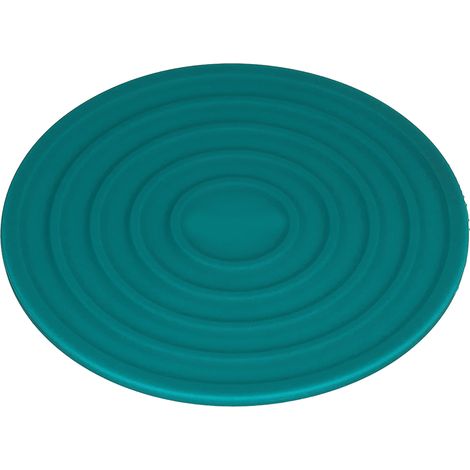 Dicke, runde Silikon-Untersetzer, hitzebeständig, rutschfeste Tischmatte für Töpfe und Tassen, grün, sortiertes Set. (1/5)