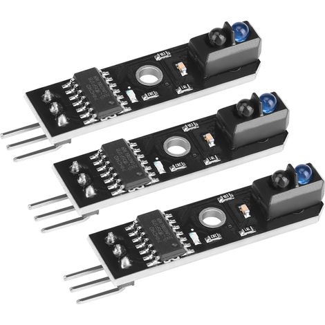 modules de capteurs de suivi de réflexion infrarouge à 1 canal pour voiture intelligente avec détection de lignes noires/blanches (1/5)