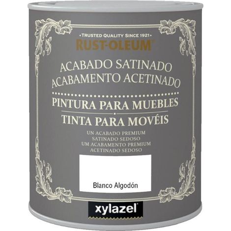 Rust-Oleum Bruguer Pintura para Muebles Satinado Blanco Algodón 750 ml