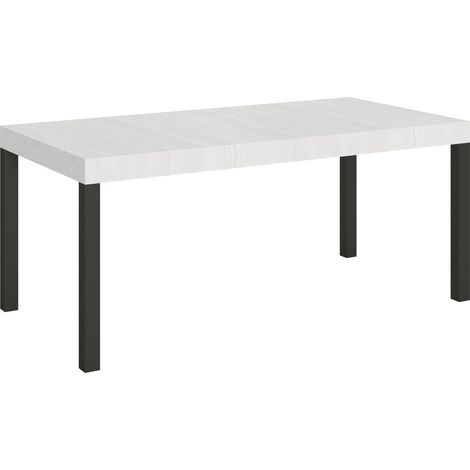 Table rectangulaire extensible bois blanc 6 Ă 20 places L 180 Ă 440cm Karry-Pied et support sur roulettes (1/5)
