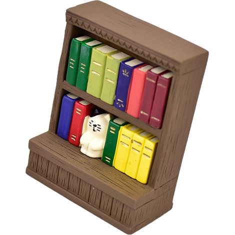 Miniature de chat décoratif en résine de style japonais, idéale pour les photos sur un bureau ou une étagère. (1/5)
