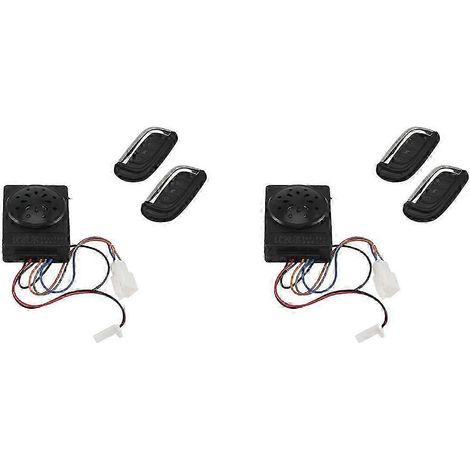 Sistema de alarma para scooter eléctrico 2X 36V-72V con control remoto doble, accesorios de seguridad para ciclomotores, alarma contra incendios (1/5)