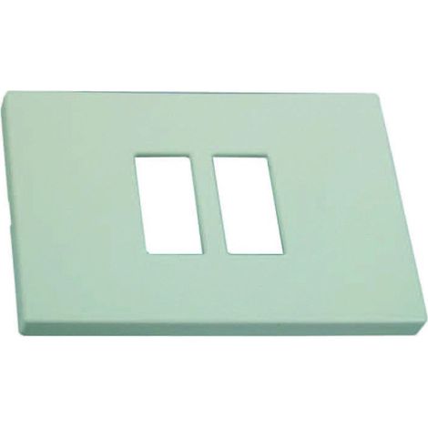 Placca 2 posti ravvicinati Venus 115x80 mm - 1867.2F avorio - 10 pz