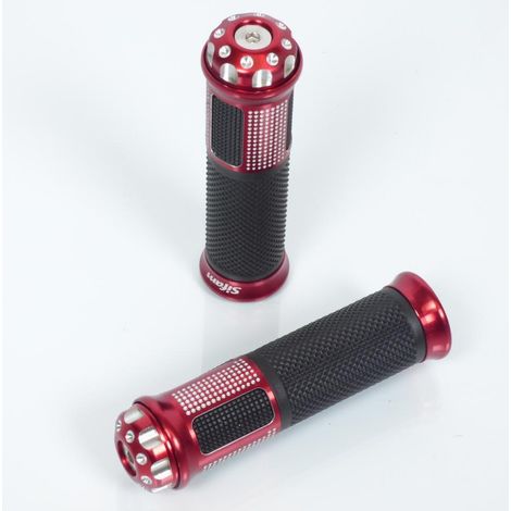 sifam griff rot und schwarz alu / gummi für motorrad lenker (1/3)