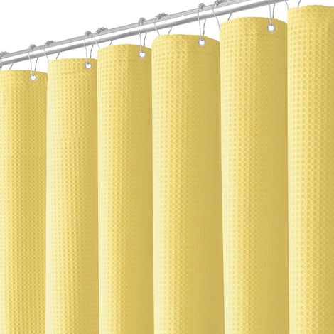 Douchegordijn - Wafelstof - Impermeable - Para Baño Moderno - 180 x 200 cm (1/5)