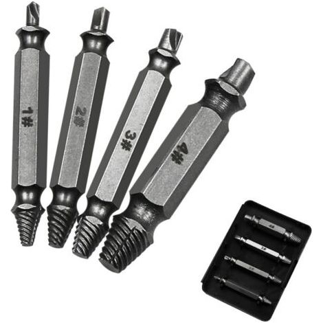 Jeu d'extracteurs de vis endommagés, de disques à double extrémité, ensemble d'outils à main pour enlever facilement (1/5)