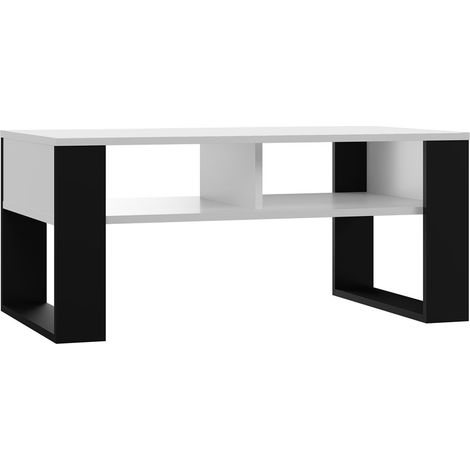 Tavolino moderno 2P, BIANCO NERO (1/5)