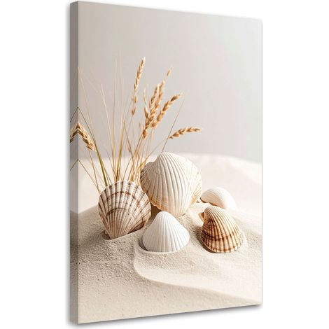 Wandbild Muscheln Pflanzen Natur Boho 40x60 cm (1/5)