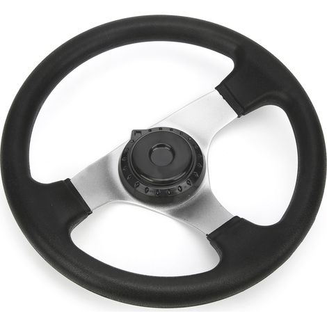 Volant de direction 30 cm avec cache moyeu pour karting chinois, ATV, UTV, quad et vélo, pièces DIY (1/5)