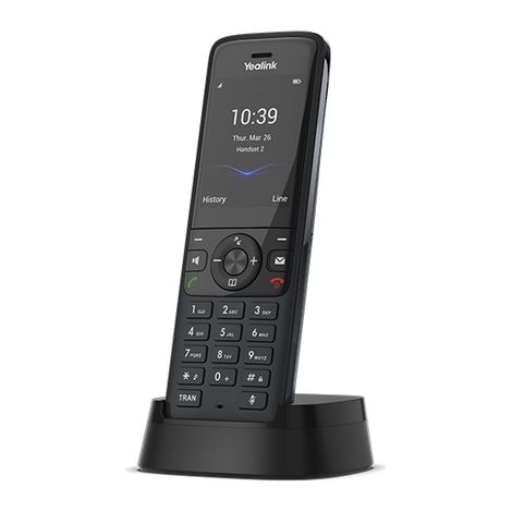 Yealink W78H Nome e ID chiamante Nero (1/2)