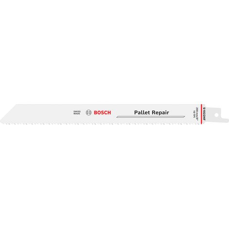 Bosch Reciprocating Saw Blade Pallet Repair S1022HF Blade, 0.9 x 19 x 200 mm, 5 pcs 2608659252 (1/4)