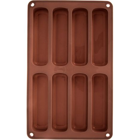 Silikonform für Biskuitkuchen, braunes Backblech 28 x 17 cm (1/5)
