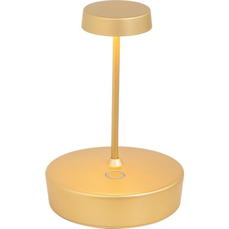 Lampada a led da tavolo Swap mini pro Oro Opaco ricaricabile e dimmerabile - 2W, 2200-2700-3000K, IP65 (1/2)