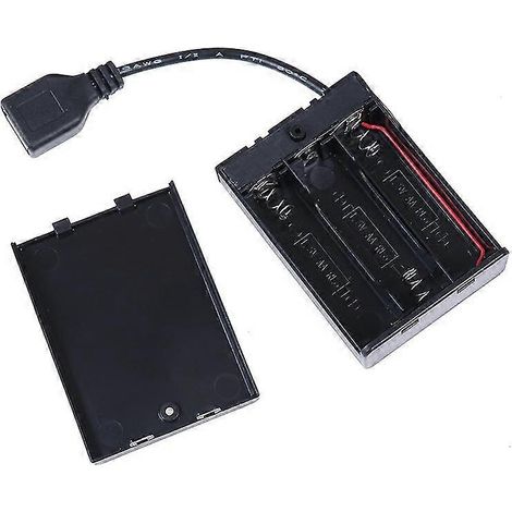 Boîtier pour 3 piles AA avec port USB pour kit de construction lumineux LED avec interrupteur Hfmqv (1/5)