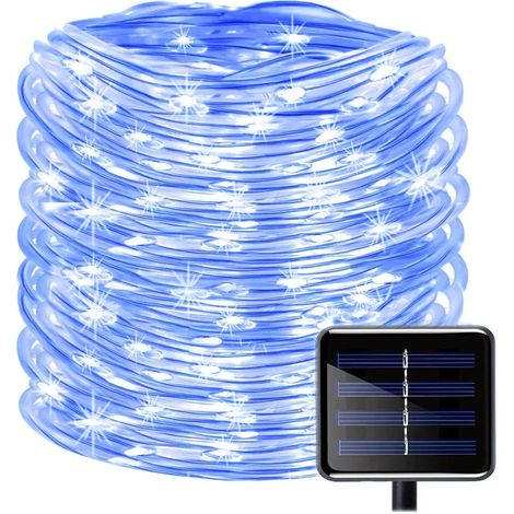 Luz de Cadena de 100LEDs, 39ft/12m Impermeable IP65 Luces Solares de Cobre para Navidad, Boda, Jardín, Fiesta, Iluminación Exterior (1/4)