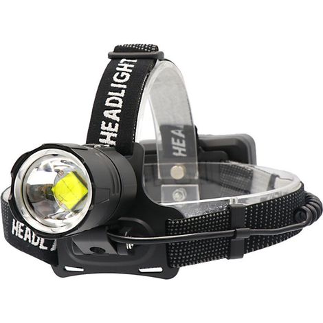 Super Bright LED Headlamp 20000 Lumens 3 Modes IP65 USB Rechargeable for Camping Horse Riding Running Fishing Car Repair