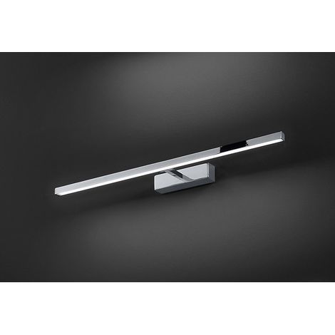 Applique LED Métal Chrome Poli, 16W, CCT 3000K/4000K/6000K, Diffuseur Orientable, Design Moderne Éclairage Intérieur et Extérieur - Perenz Design