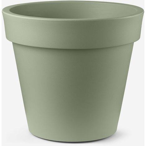 Vaso da giardino in polietilene resistente Aria 80cm - Verde (1/3)