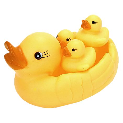 FAMILIA DE PATOS DE GOMA