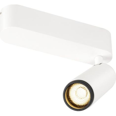 Plafonnier GRIP M intérieur simple PHASE 3000 K 14 W 42° blanc / noir - SLV - 1009069 (1/3)