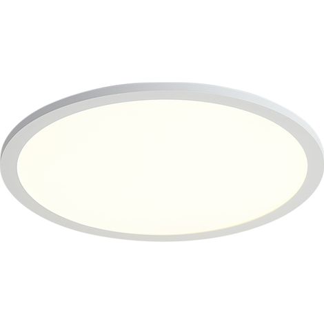 QAZQA Panneau LED intelligent blanc 40 cm avec LED Dim to Warm et