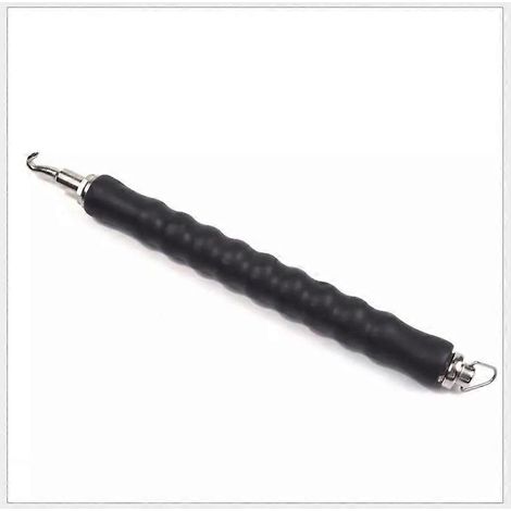 Crochet de torsion de fil (1 pièce) pour ferrure semi-automatique, outils de cerclage de clôtures en béton et métal pour réduire la fatigue des mains - Crochet courbé et droit (1/5)