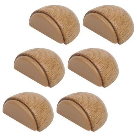 Set of 6 door stops - self-adhesive for wooden doors stoppers for Floorin (1/4)