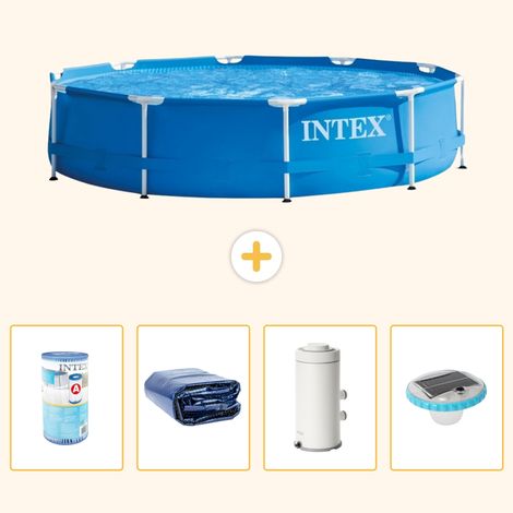 Intex Piscine Tubulaire Ronde - 366x76 cm - 5-pièces S101 (1/5)