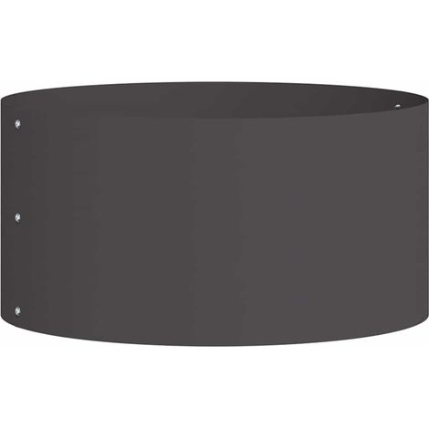 Maison Exclusive - Anello per vaso Nero 40 x 40 x 20 cm Acciaio laminato a freddo
