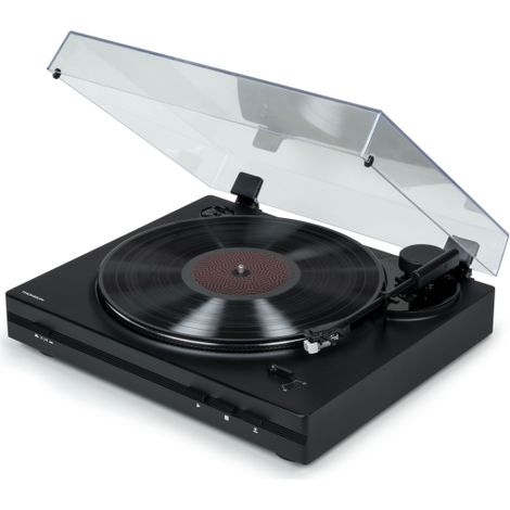 Giradiscos Preamplificado Thomson con Parada Automática
Con su diseño decididamente moderno, este tocadiscos Thomson TT350 se adapta a cualquier inter