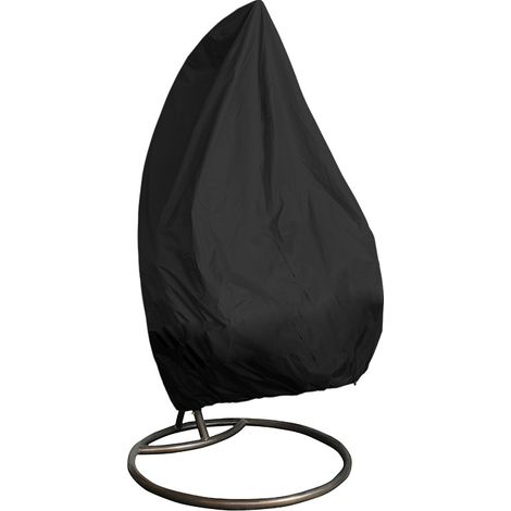 Wasserdichte und UV-resistente Abdeckung für Vogelkäfige, Schaukeln und Schaukelstühle – Material: silbernes 210D Oxford, Farbe: schwarz, maßgeschneiderte Größe 190 x 115 cm (nur Abdeckung)-lsw