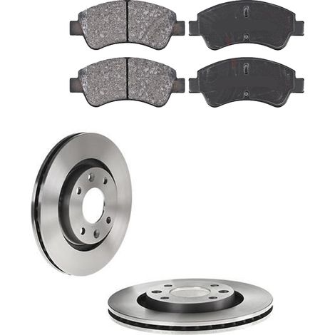 KIT FRENI ANTERIORI compatibile con PEUGEOT 208 II (UB,UP,UW,UJ) - DISCHI + PASTIGLIE OEM: P 61 066 , P 61 103 , P 61 136 / 17336 , 17338 , 17818 /SOSTITUZIONE DIRETTA/BASSA POLVERE/SILENZIOSO (1/5)