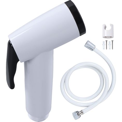 Lanceur de douchette WC mural G1/2, douchette de toilettes portative pour chien, douche de sol et tapis, lot de 3 pièces B1125W (1/5)