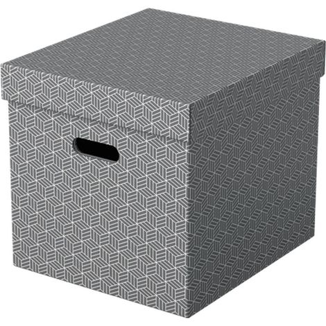 Pack 3 graue Schachteln 365x320x315mm esselte 628289