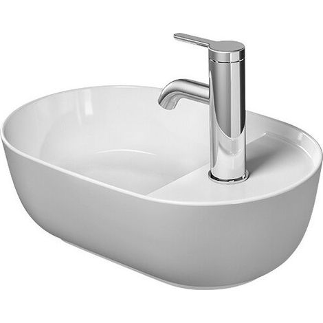 Vasque à poser LUV sans débordement trou B 420x270mm 1 trouwe