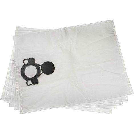 vhbw 5x Bolsa compatible con Nilfisk Aero 21-01 PC Inox, 21-01 PC, 20-21 INOX aspiradora - vellón micro, 32 cm x 23 cm blanco