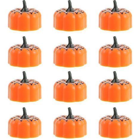 Lot de 12 lampes bougies factices pour décorations d'Halloween (1/3)