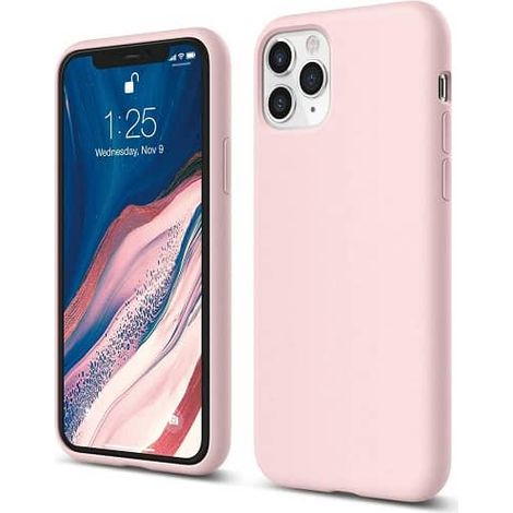 Funda silicona iphone 11 PRO Max textura suave Rosa arena (1/3)