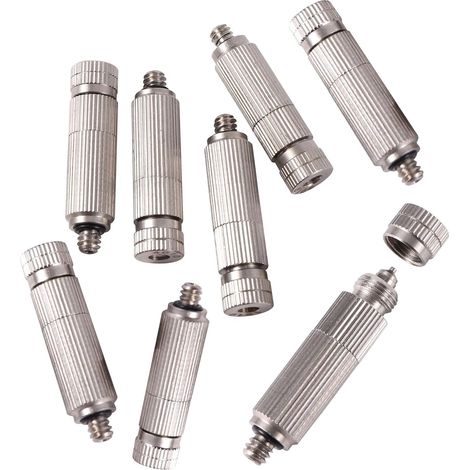 Sprühdüse – 50 Stück – vernickeltes Messing – 0,2 mm Keramikdüse – Hochdruckanschluss UNC10-24 – Garten & Terrasse (1/5)