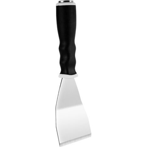 Bent Heavy Duty Scraper, 3" Bent Scraper with Pole Socket Hammer End, Stainless Steel Bent Blade with Anti Slip Rubber Handle, Heavy Duty int Remover Scraper Tool (1/5)