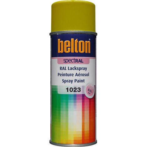 Pintura en aerosol Spectral Brillante 400ml Ral 1023 Amarillo señalización - Belton Auto-k