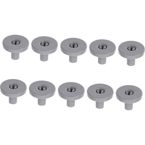 10 Pièces Roues Universelles pour Lave Vaisselle Lot de Roues de Remplacement et Flexibles pour Modèles de Lave Vaisselle (1/4)
