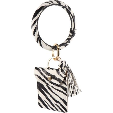 Porte-clés zèbre avec poche