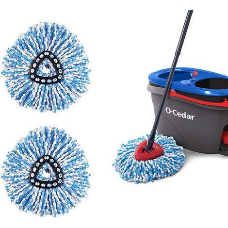 pair 2 pcs têtes de rechange compatibles avec O-Cedar EasyWring RinseClean Spin Mop (1/5)