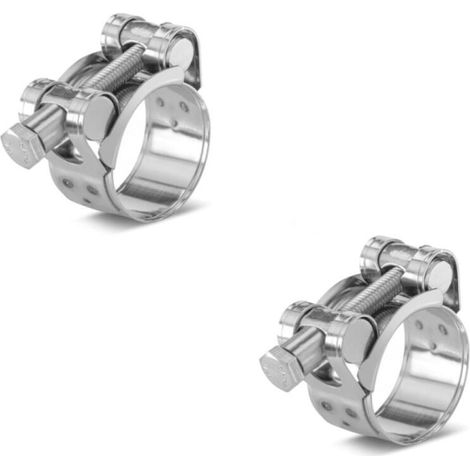 (32 35mm)2 Pièces Colliers de Serrage à Boulon en T en Acier Inoxydable, Plage de Serrage 32 35mm (1/5)