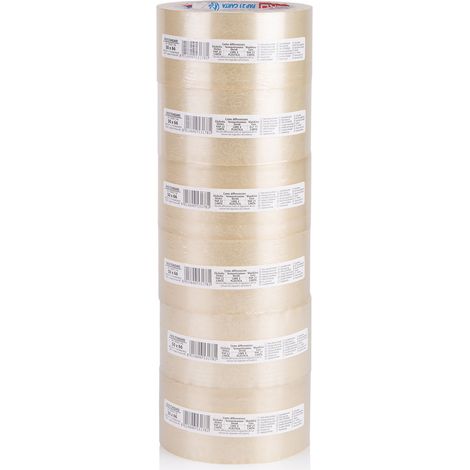 Transparenter Verpackungs-Klebeband Standard 50mmx66m x6 Rollen - Geko