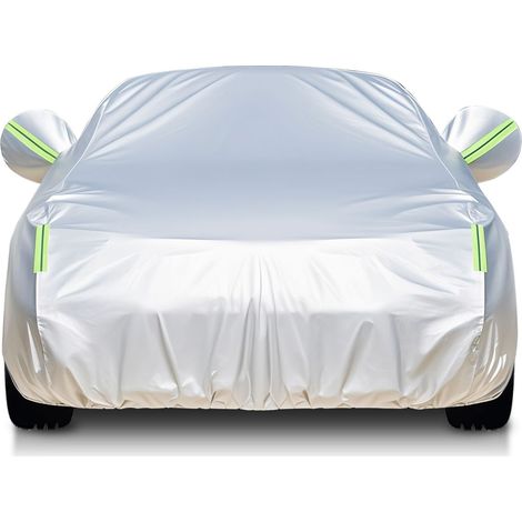 Housse auto Oxford fourrée intégrale, isolante, anti-soleil, imperméable, antipoussière, résistante pour usage extérieur toute l'année (1/5)