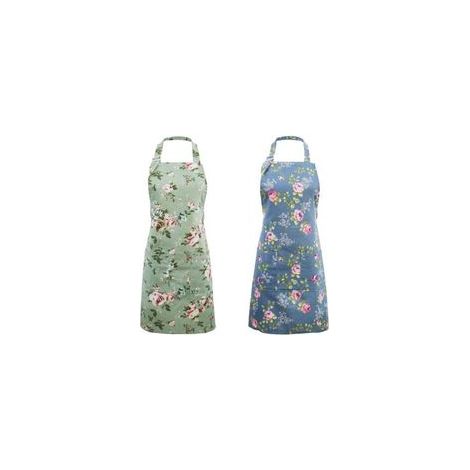 Tabliers de Cuisine pour Femmes, 2 Tabliers à Fleurs pour la Cuisine, Tablier de Chef Cuisinier Vintage